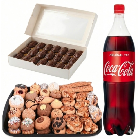 1000 Gr Ekler Pasta ve Kuru Pasta İkili Menü