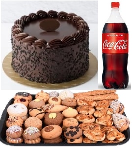 Çikolata Aşkına Pasta 1 Kg Kuru Pasta ve Serinletici Kola